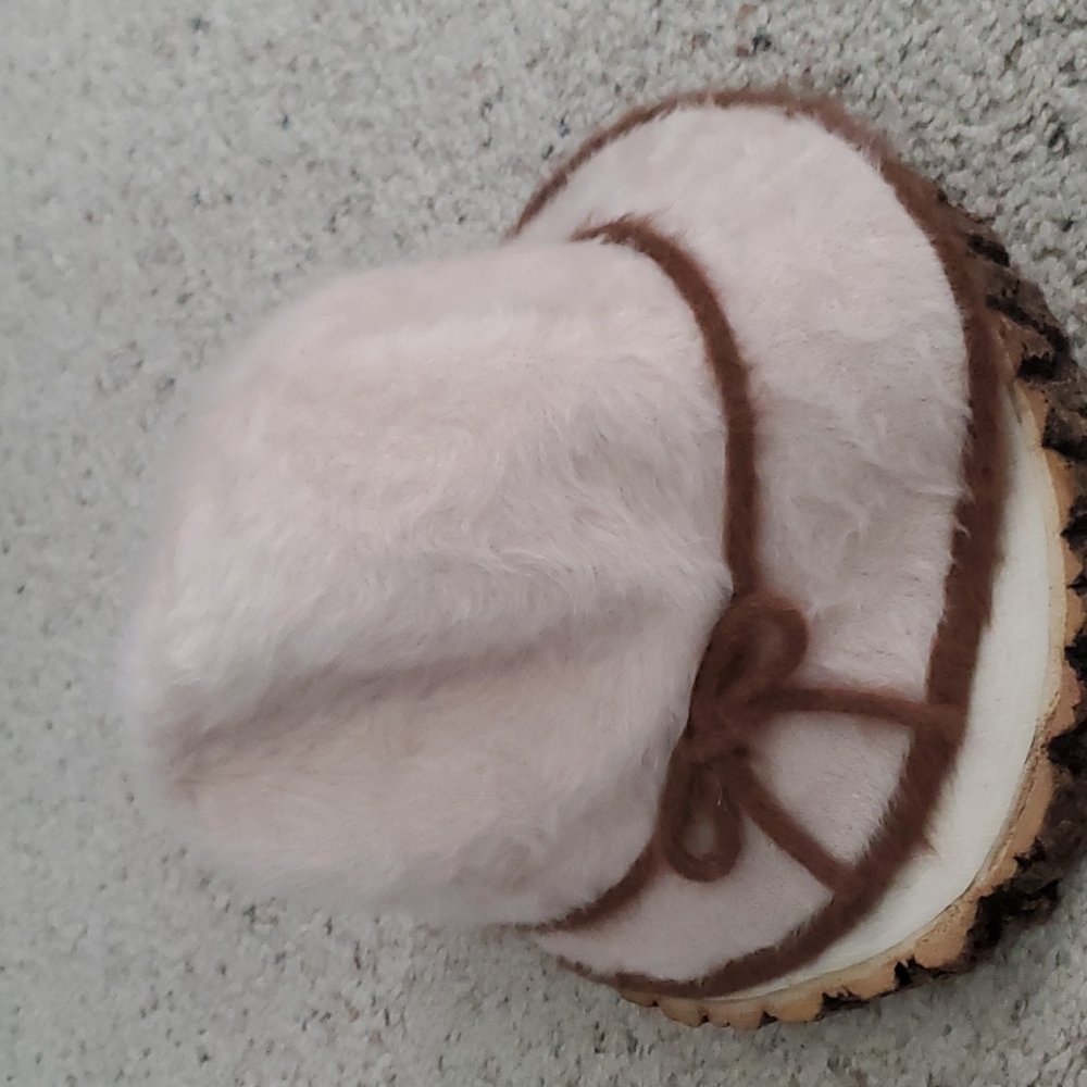 Kangol Design Beige & Brown Fur Look Women's Hat England